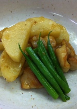長芋と鶏肉の炒め煮-レシピのメイン写真