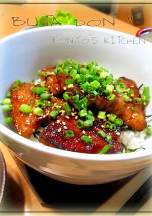 豚バラブロックの甘酢たれ丼-レシピのメイン写真