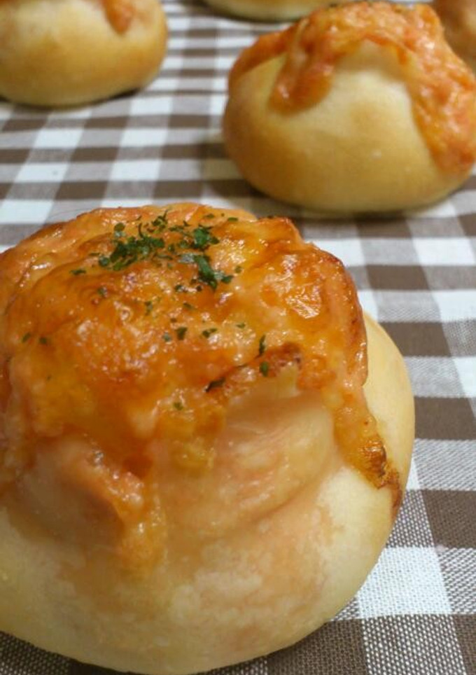 バター不使用＊とろ〜り明太マヨチーズパン-レシピのメイン写真