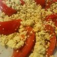 豆乳カッテージチーズでトマトサラダ