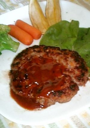 ベーシックでシンプルな手ごねハンバーグ-レシピのメイン写真