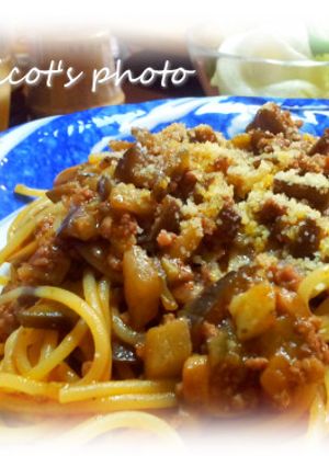 ハヤシライスのルーで作る茄子のパスタ-レシピのメイン写真