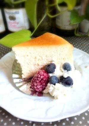 シュワシュワのスフレチーズケーキ-レシピのメイン写真