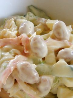 豆とゆで卵の野菜マヨ酢サラダ☆-レシピのメイン写真