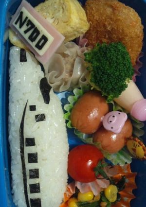 キャラ弁N700系新幹線？-レシピのメイン写真
