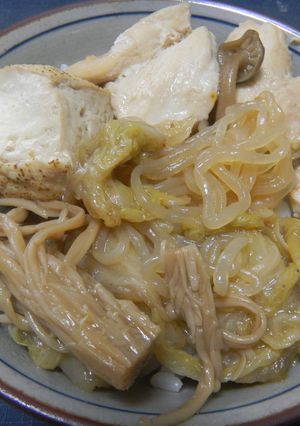 ヘルシー鶏すき丼-レシピのメイン写真