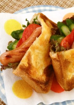 ちびっこもこぼさず食べれる★ポッケサンド-レシピのメイン写真