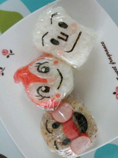 キャラ弁*アンパンマンキャラおにぎり-レシピのメイン写真