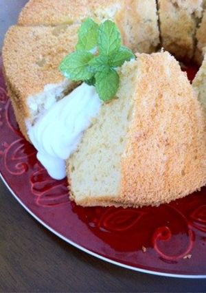 つぶつぶ栗の和風シフォンケーキ-レシピのメイン写真