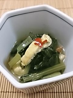 アンチエイジング✿小松菜の煮浸し-レシピのメイン写真