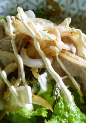 牛塩たん風 豚肩ロース丼-レシピのメイン写真