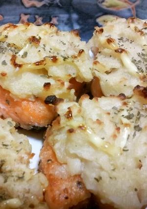 クリーミー♪鮭のポテマヨのっけ焼き-レシピのメイン写真