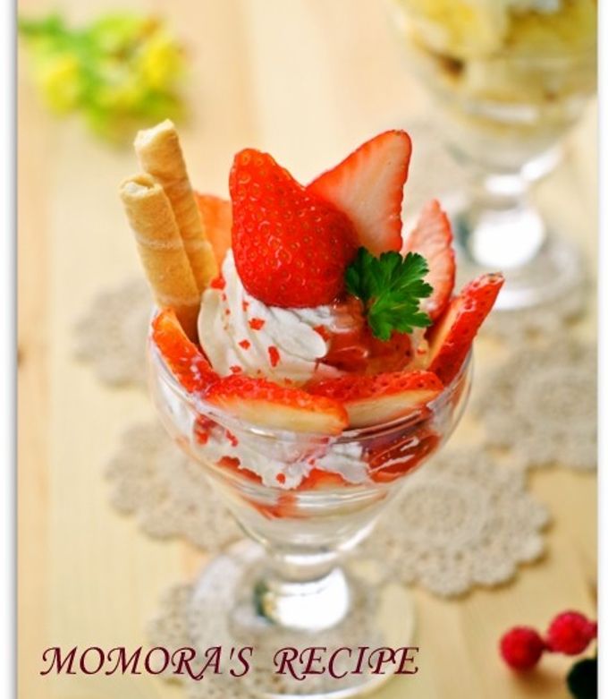 超簡単♡ミニいちごパフェ☆トライフル♡ by ❤ももら