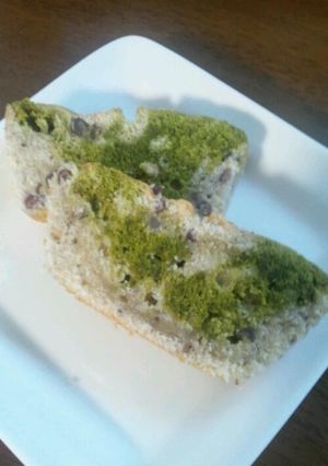 抹茶小豆のマーブルパウンドケーキ♡-レシピのメイン写真