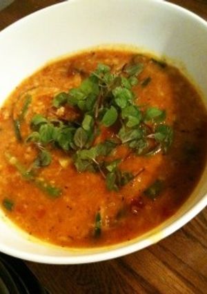 残り物で・豆とトマトのスープカレー-レシピのメイン写真