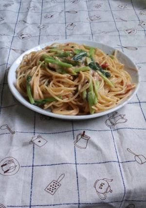 レンジでトマトクリームパスタ-レシピのメイン写真