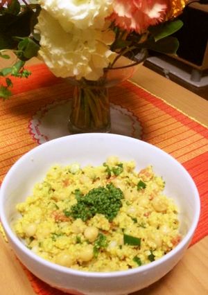 ひよこ豆とクスクスのサラダ-レシピのメイン写真