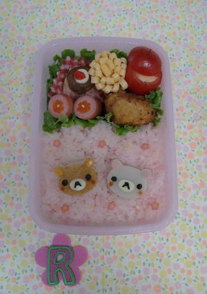 さつま揚げでリラックマ *キャラ弁-レシピのメイン写真