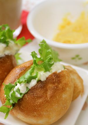 ヘルシー☆豆腐でシーザーサラダ風サンド-レシピのメイン写真