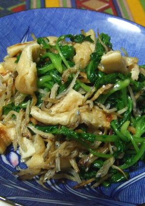 大根菜と上乾ちりめんの油揚炒め＾＾-レシピのメイン写真