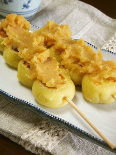 さつまいもの焼き団子☆さつまいも味噌あん-レシピのメイン写真