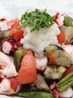 たこと焼き野菜のおろし和え♪-レシピのメイン写真