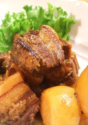 簡単＊しょうゆ麹でほろほろ豚角煮-レシピのメイン写真
