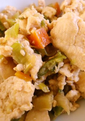 しっかり味の炒り豆腐-レシピのメイン写真