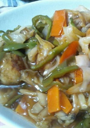 肉団子の甘酢あんかけ-レシピのメイン写真