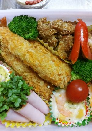 お弁当に簡単！ﾌﾞﾛｯｺﾘｰの芽ハム巻-レシピのメイン写真