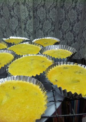 つぶつぶサツマイモのカップケーキ-レシピのメイン写真