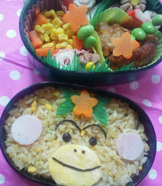 ５分でキャラ弁★はなかっぱ炒飯-レシピのメイン写真