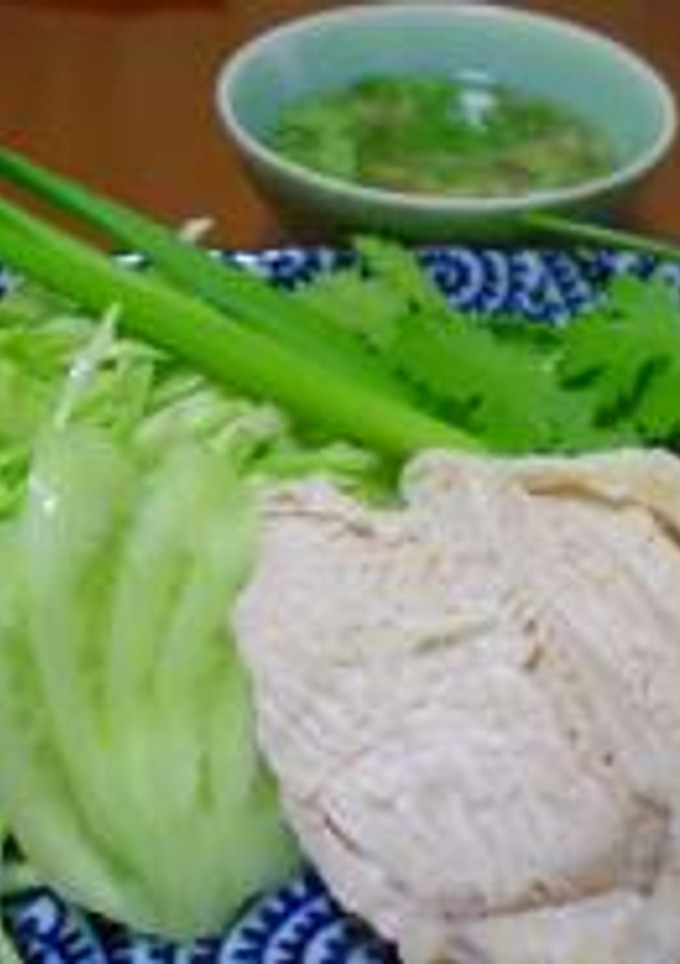 簡単！タイ家庭の味？☆タイ風蒸し鶏☆-レシピのメイン写真