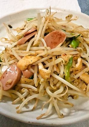 魚肉ソーセージともやしの炒めもの-レシピのメイン写真