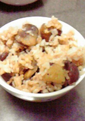甘栗・小豆・さつまいものヘルシーおこわ♪-レシピのメイン写真