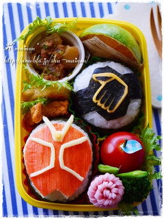 簡単★仮面ライダーウィザード☆キャラ弁-レシピのメイン写真