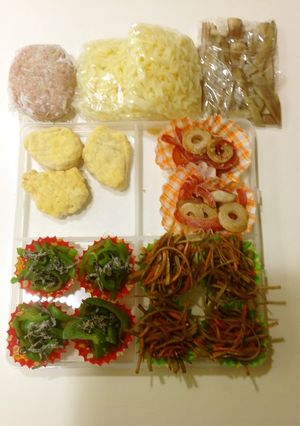 冷凍お弁当お野菜おかず:きんぴらごぼう-レシピのメイン写真