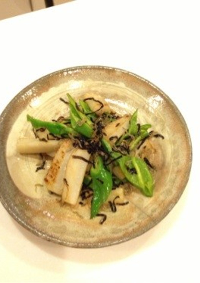 蓮根と万願寺とうがらしの塩昆布炒め-レシピのメイン写真