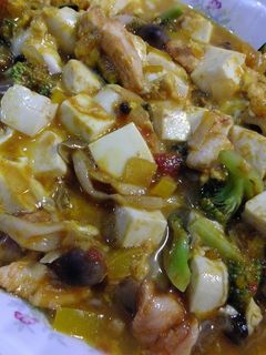 豆腐でダイエット!親子丼風卵とじ-レシピのメイン写真