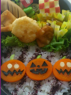 キャラ弁 ハロウィン なめこ栽培ジャック-レシピのメイン写真