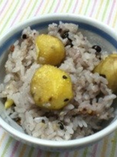 簡単!むき栗雑穀ごはん-レシピのメイン写真