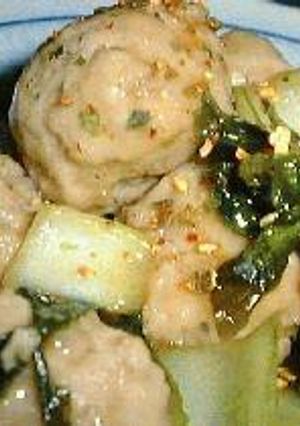 チンゲンサイと肉団子の甘酢炒め-レシピのメイン写真
