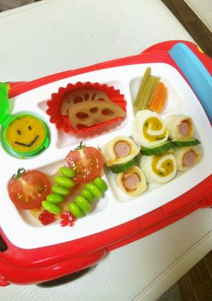 キャラ弁　にぎやかごはん-レシピのメイン写真