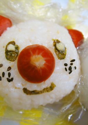 キャラ弁★ウインナーdeミジュマルお握り-レシピのメイン写真