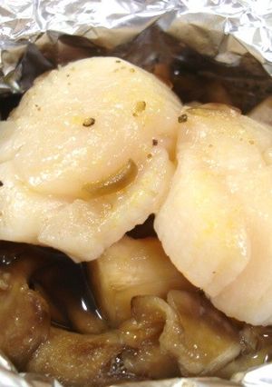 ホタテと舞茸のホイル焼き-レシピのメイン写真