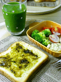 海苔の佃煮トースト-レシピのメイン写真