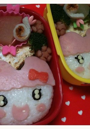 キャラ弁　ちゃまめっち　たまごっち-レシピのメイン写真