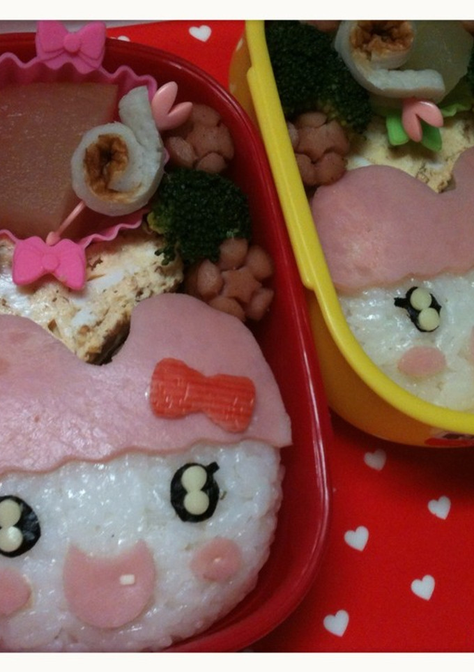 キャラ弁　ちゃまめっち　たまごっち-レシピのメイン写真