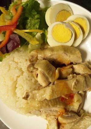 簡単!炊飯器でシンガポールチキンライス-レシピのメイン写真