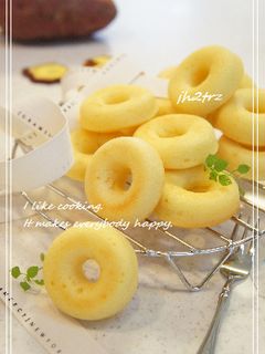 しっとり。サツマ焼きドーナツ-レシピのメイン写真